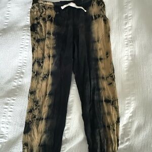 Electric & Rose Black and Tan Lounge Pants